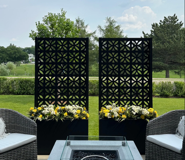 outdoor laser cut metal panels
